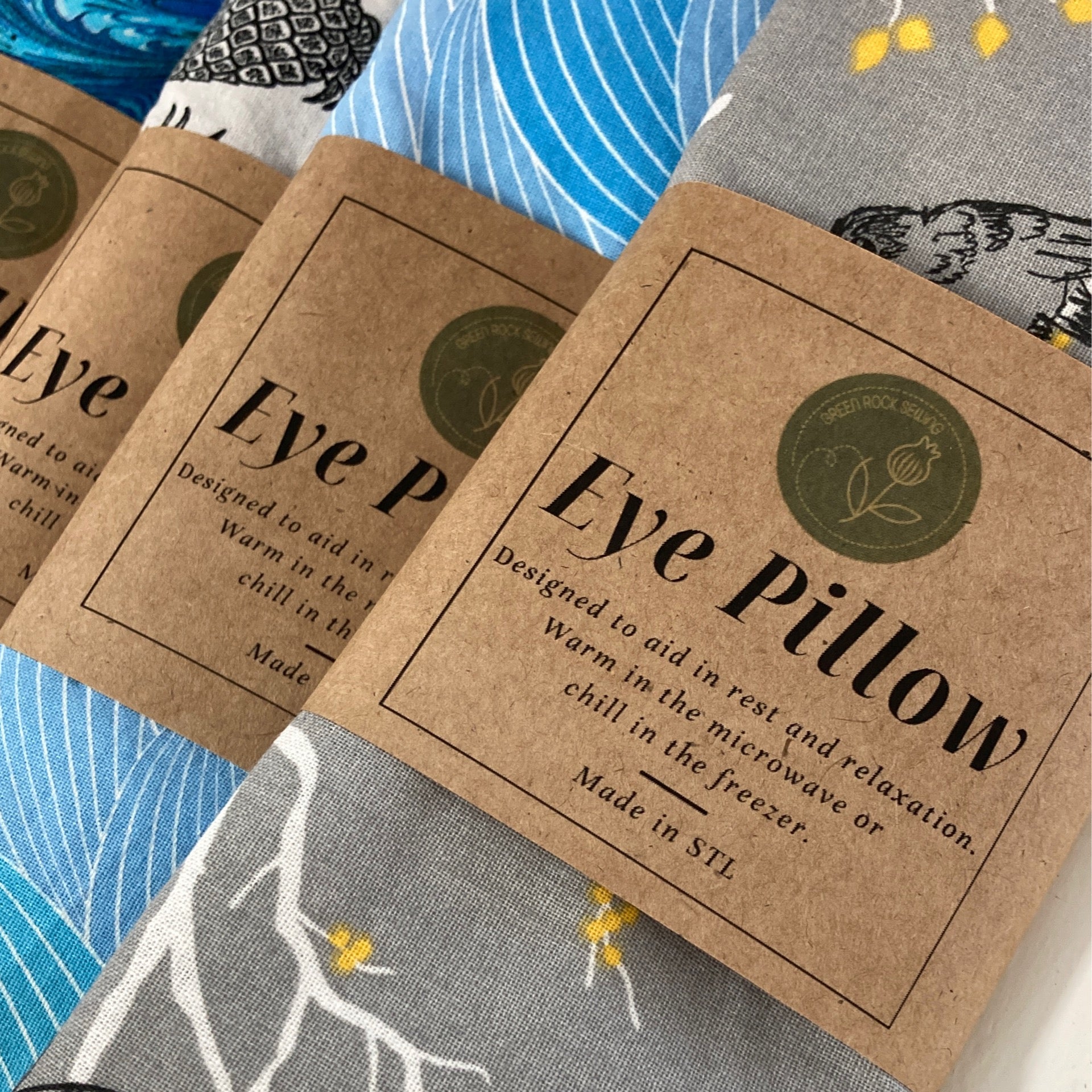 Green Rock Sewing Eye Pillow